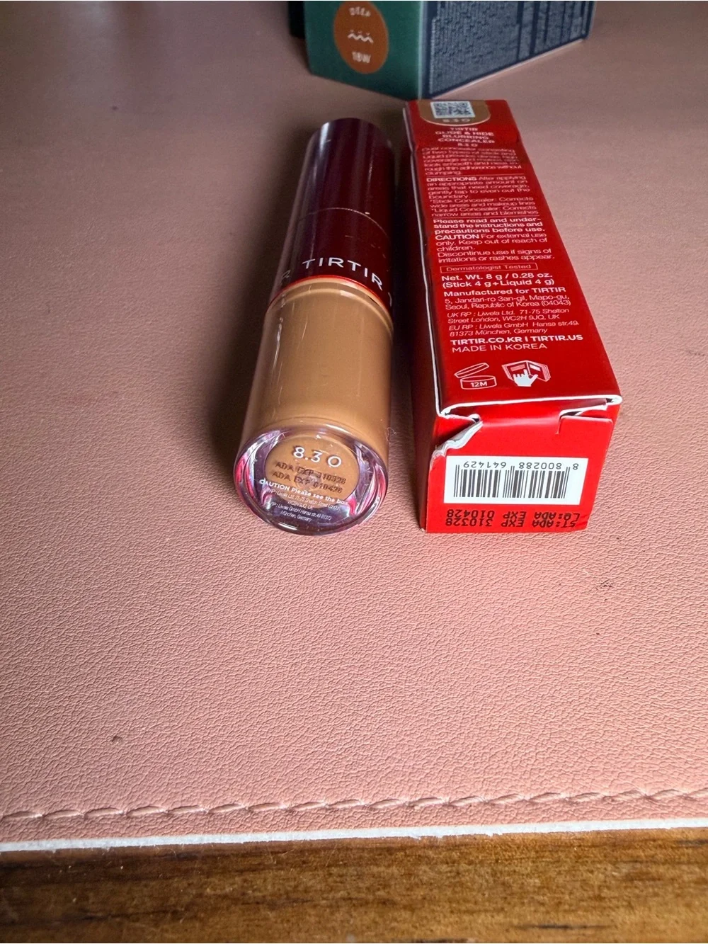 TIRTIR Glide & Hide Blurring Concealer, Shade 8.3 O